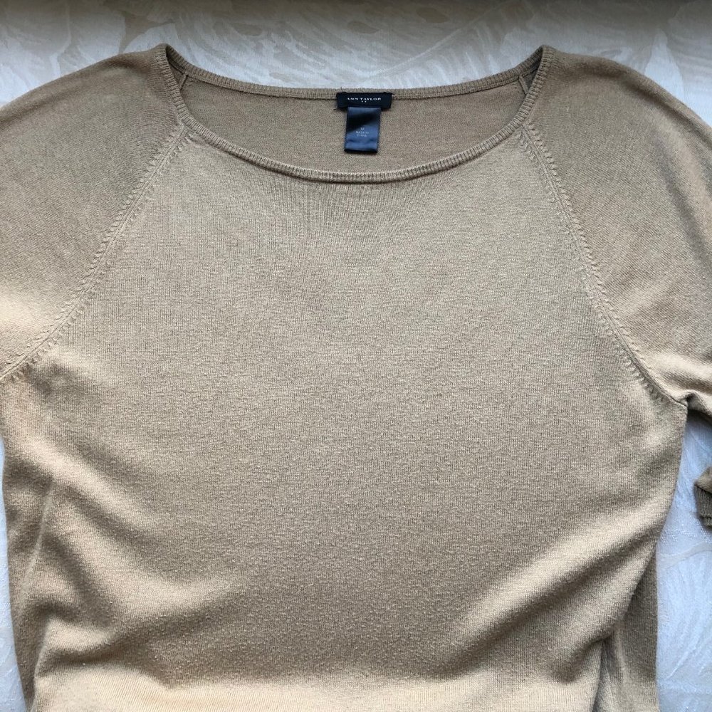 ANN TAYLOR lightweight M knit top